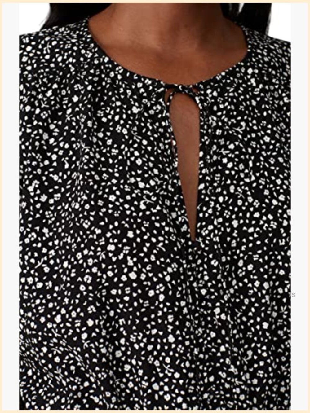 Pre-Loved A-Line Midi Dress with Ditsy Floral Print - Size S (0-2) - Picture 5 of 6